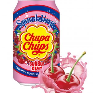 Chupa Chups Cherry Bubble Gum Soda 24x345ml